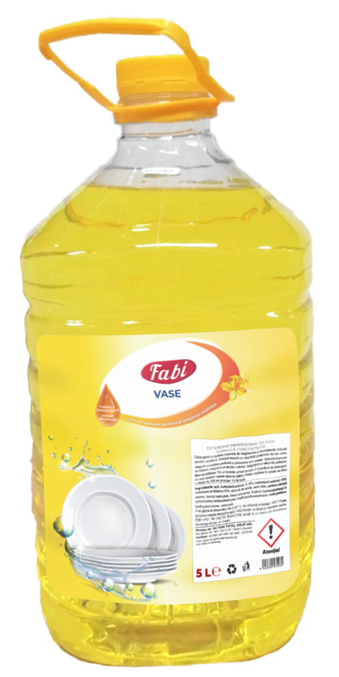 Detergent pentru Vase  concentrat  cu balsam  Fabi  bidon 5L